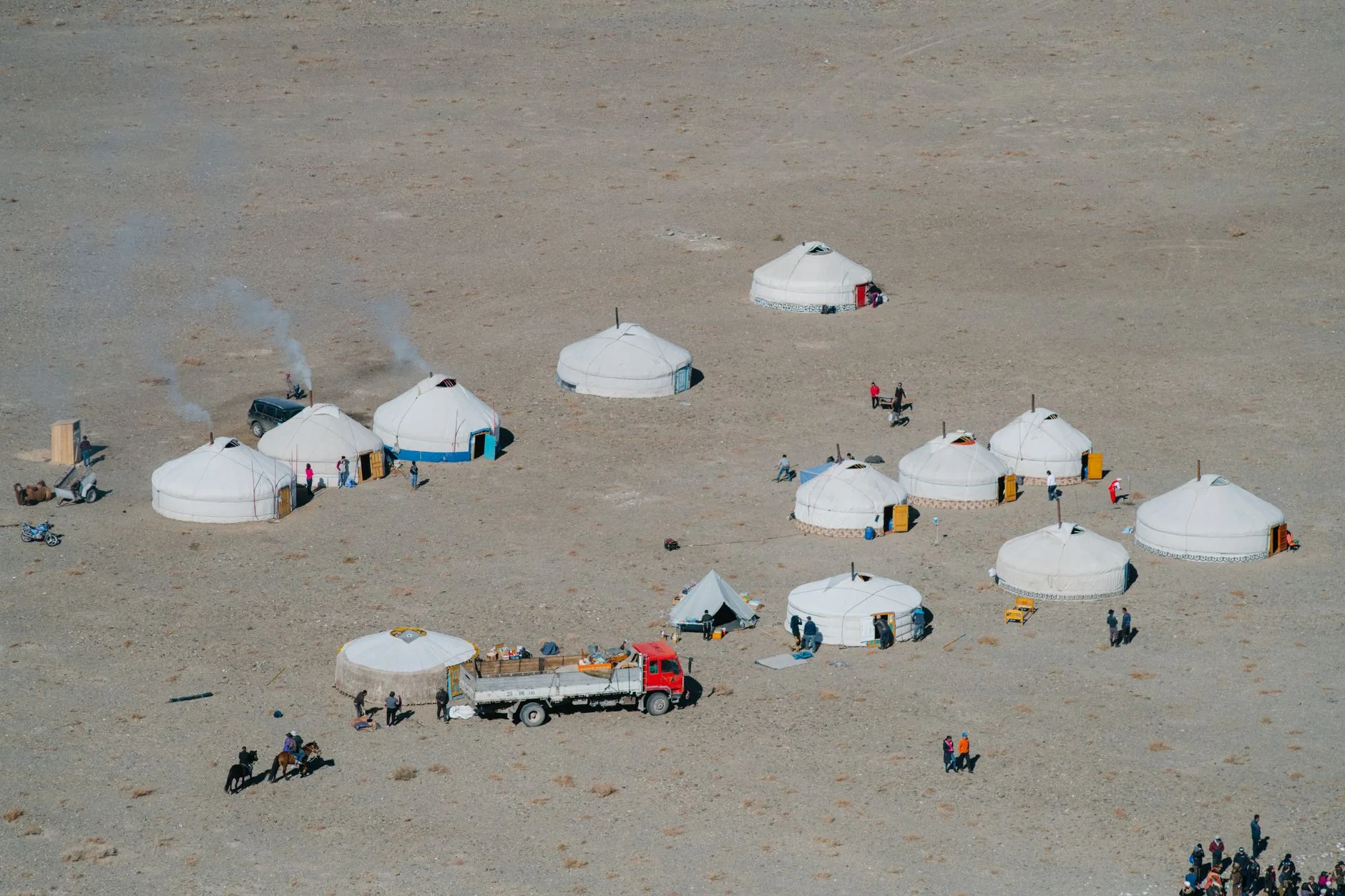 ️ Camps de yourtes et séjours chez les nomades kazakhs